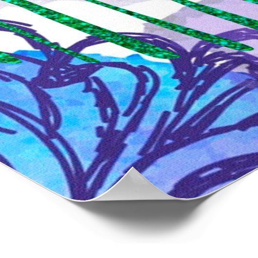 Abstracte achtergrondwaterverf poster (Hoek)