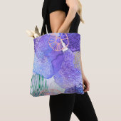Abstracte achtergrondwaterverf tote bag (Dichtbij)
