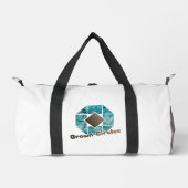 Abstracte achthoek met bruin vierkant en tegenover plunjezak (Voorkant)