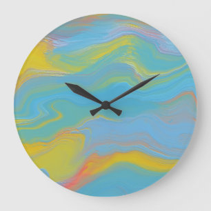 Abstracte Acryl Flow - Zomerbriesjes Grote Klok