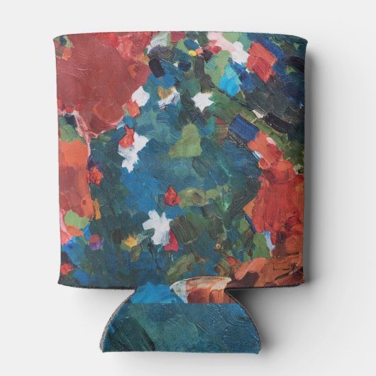 Abstracte acryl geschilderde achtergrond. blikjeskoeler (Achterkant)