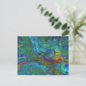 Abstracte acrylacryl-AA1 Briefkaart (Staand voorkant)