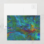 Abstracte acrylacryl-AA1 Briefkaart (Voorkant / Achterkant)