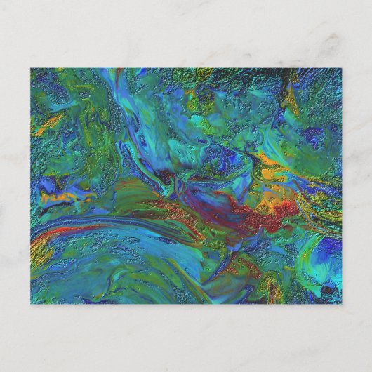 Abstracte acrylacryl-AA1 Briefkaart (Voorkant)