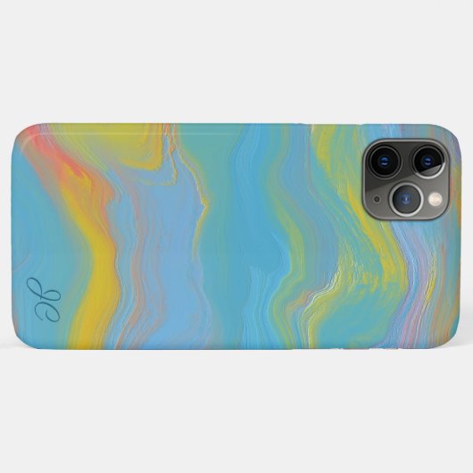 Abstracte acrylstroom - zomerpauzes Case-Mate iPhone case (Achterkant (horizontaal))