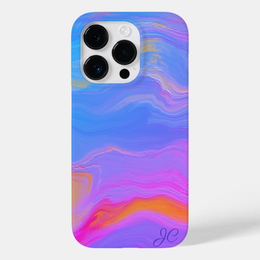 Abstracte acrylstroom - zomerpauzes Case-Mate iPhone case (Achterkant)