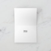 Abstracte acrylverf in blauw, bruin en geel bedankkaart (Binnen)