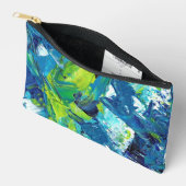 Abstracte acrylverf in blauw etui (Open)