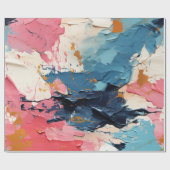 Abstracte acrylverf splash cadeaupapier (Vlak)