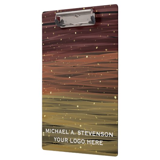 Abstracte acrylverflagen Gepersonaliseerd Klembord (Links)