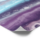 Abstracte acrylwand poster (Hoek)