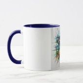 Abstracte Actie Kleur Barst Keramische Mok (Links)