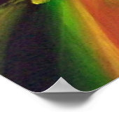 Abstracte actie schilderij poster (Hoek)