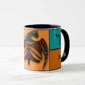 Abstracte adelaar mok (Voorkant rechts)