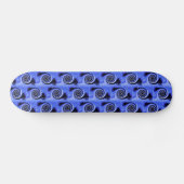 Abstracte Adelaarsvleugels Kunst Retro Patroon Skateboard (Horizontaal)