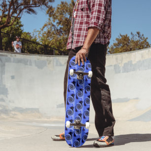 Abstracte Adelaarsvleugels Kunst Retro Patroon Skateboard