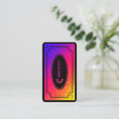 abstracte adviesverlening helder visitekaartje (Staand voorkant)