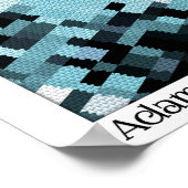 Abstracte afbeelding met canvas 8 x 10 afdrukken poster (Hoek)