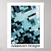 Abstracte afbeelding met canvas 8 x 10 afdrukken poster (Voorkant)