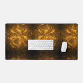 Abstracte afbeelding met wervelende gouden patrone bureaumat (Keyboard & Muis)