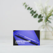 Abstracte afbeelding schrijfstijl visitekaartje (Staand voorkant)