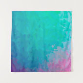 Abstracte afbeelding van de groene impressionistis wandkleed (Voorkant (horizontaal))