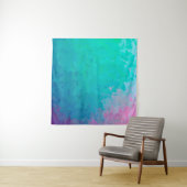 Abstracte afbeelding van de groene impressionistis wandkleed (In Situ (horizontaal))