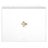 Abstracte afbeelding van een tak met lichtbeige kalender (Hoes)