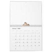 Abstracte afbeelding van een tak met lichtbeige kalender (Jan 2027)