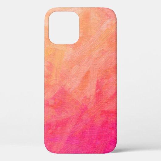 Abstracte afbeelding van het roze, gele bristle vi Case-Mate iPhone case (Achterkant)