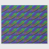 Abstracte afbeelding van marmer Kleurrijk geluid Cadeaupapier (Vlak)