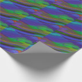 Abstracte afbeelding van marmer Kleurrijk geluid Cadeaupapier (Hoek)