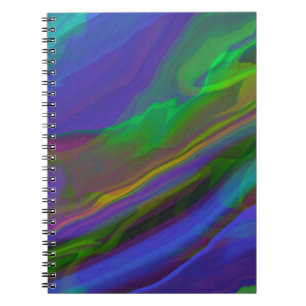 Abstracte afbeelding van marmer Kleurrijk geluid Notitieboek