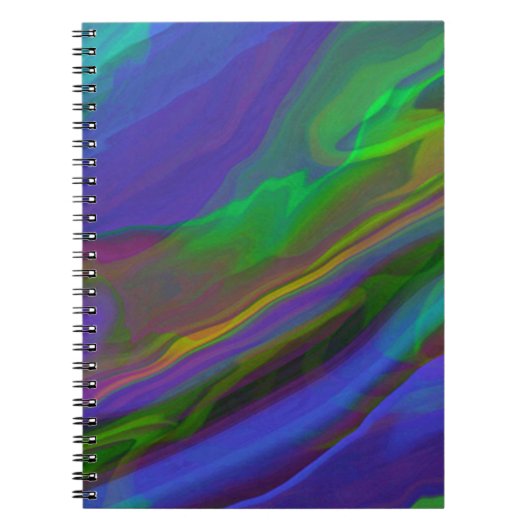 Abstracte afbeelding van marmer Kleurrijk geluid Notitieboek (Voorkant)