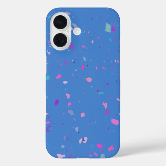 Abstracte afbeelding van Terrazzo Galaxy in Blue Case-Mate iPhone Case (Achterkant)