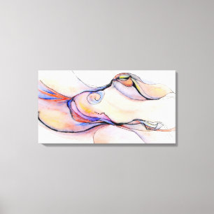 Abstracte Afbeeldingen: Amorphous Pleasure Canvas Afdruk