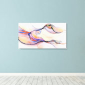 Abstracte Afbeeldingen: Amorphous Pleasure Canvas Afdruk (Insitu (Houten vloer))