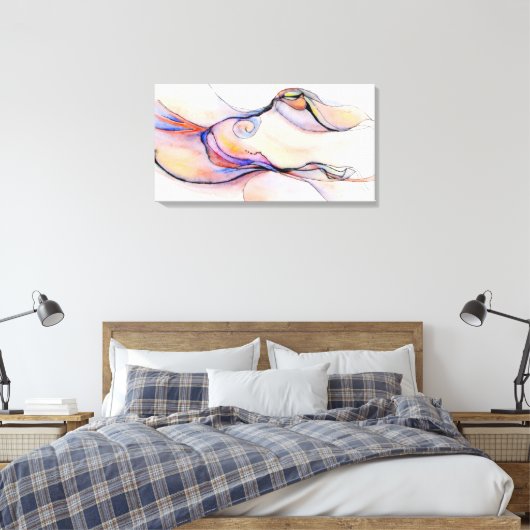 Abstracte Afbeeldingen: Amorphous Pleasure Canvas Afdruk (Insitu (Slaapkamer))