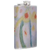 Abstracte afdillen Vinylomhullkolf Heupfles (Rechts)