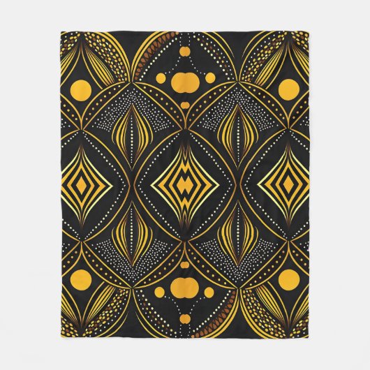 Abstracte afdruk fleece deken (Voorkant)