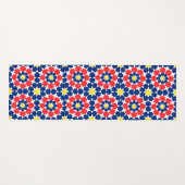 abstracte afdruk met sterren en x-es yogamat (Voorkant (horizontaal))