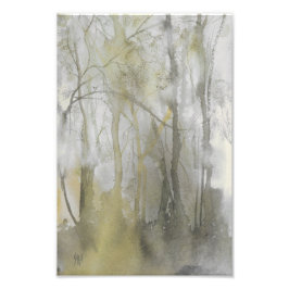 Abstracte afdruk van Amber Wilds-Waterverf