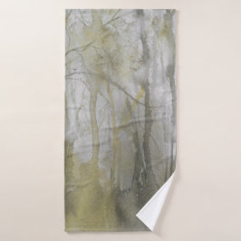 Abstracte afdruk van Amber Wilds-Waterverf Bad Handdoek