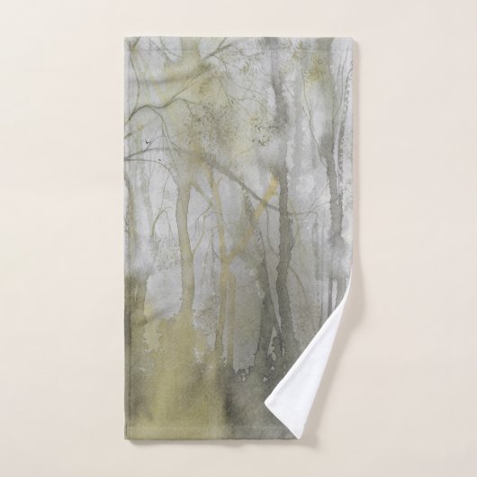 Abstracte afdruk van Amber Wilds-Waterverf Bad Handdoek (Handdoek)