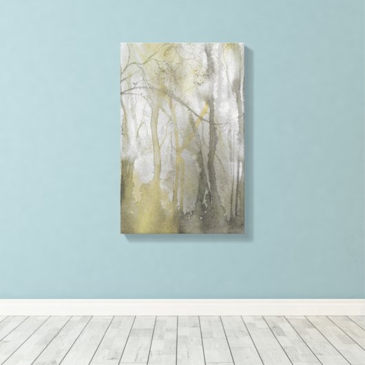 Abstracte afdruk van Amber Wilds-Waterverf Canvas Afdruk (Insitu (Houten vloer))