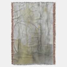 Abstracte afdruk van Amber Wilds-Waterverf