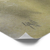 Abstracte afdruk van Amber Wilds-Waterverf Poster (Hoek)