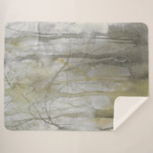 Abstracte afdruk van Amber Wilds-Waterverf Sherpa Deken (Voorkant (horizontaal))