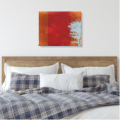 Abstracte afdruk van de Grunge Tree Wrapped Canvas (Insitu (Slaapkamer))