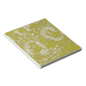 Abstracte afdruk van Mustard Tortoise Shell door L Notitieblok (Schuin)